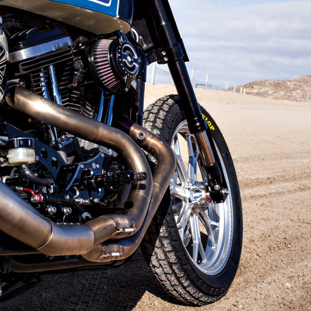 The Roland Sands Design Ameri-Tracker: a vintage-themed flat tracker based on the Harley Sportster.