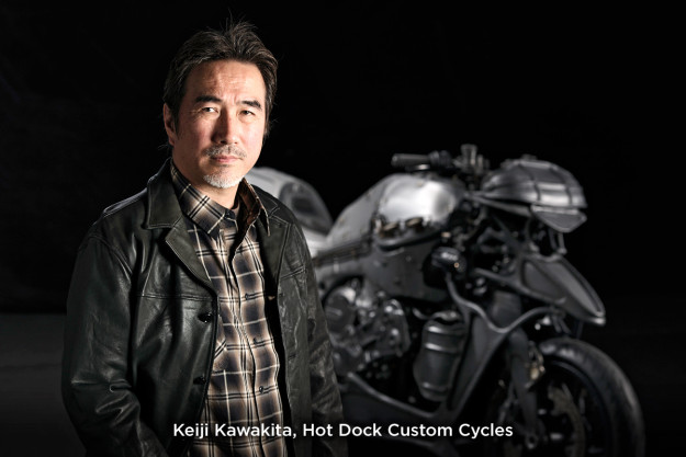 BMW custom motorcycle builder Keiji Kawakita of Hot Dock Custom Cycles