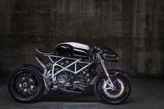 The Top 10 Custom Motorcycles of 2015: Ducati 848 by Apogee Motoworks.