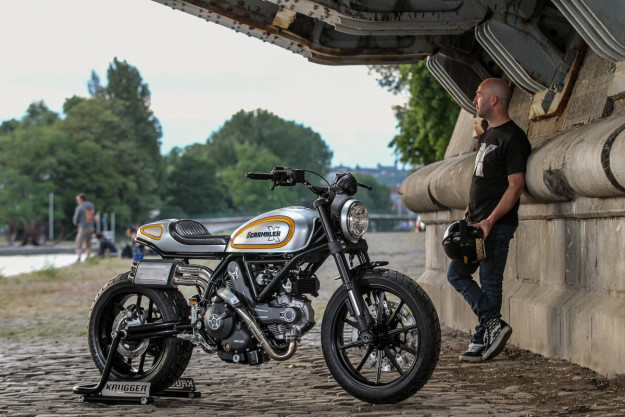 Custom Ducati Scrambler by world champion bike builder Fred Krugger.