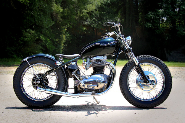 BSA A65 hardtail by The Factory Metal Works.