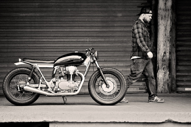 Going With The Flow: an immaculate Kawasaki W650 custom from Paris-based Clutch Motorcycles.