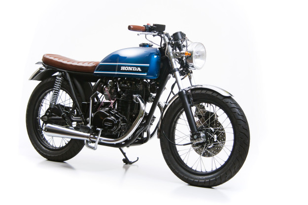 Lean and clean: A Honda CB360T resto-mod by Slipstream Creations.