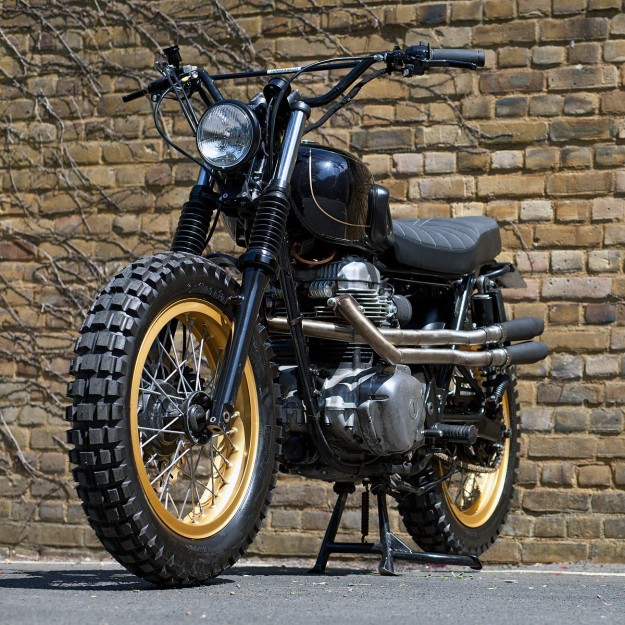 Dirt Is Good: A custom Kawasaki W650 by Urban Rider of London.