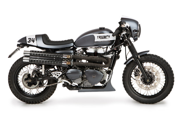 Textbook Thruxton: A Triumph cafe racer from the Spanish workshop Tamarit.