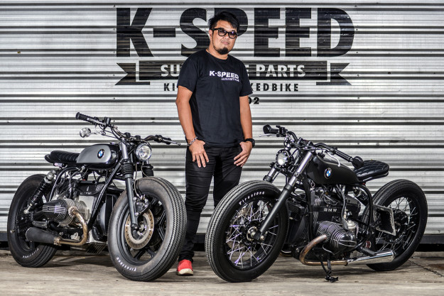 A low-slung boxer BMW custom from K-Speed of Thailand.