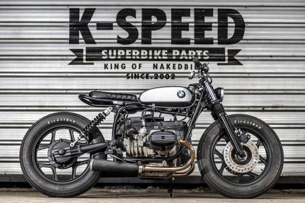 A low-slung boxer BMW custom from K-Speed of Thailand.