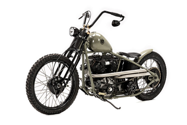 Custom Harley knucklehead by Hamburg-based master builder Ehinger Kraftrad.