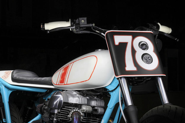 Uwe Kostrewa’s Kawasaki W650 tracker is illegal in Germany, but he is happy to pay off the fines.