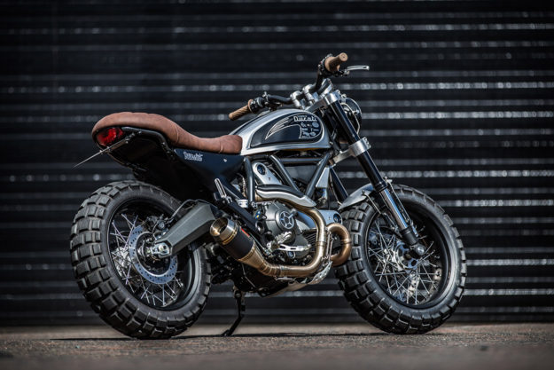 Fat tire motorcycle: A custom Ducati Scrambler from Down & Out Cafe Racers