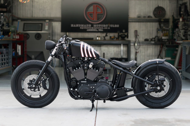 This DP Customs Sportster now terrorizes the streets of Carefree, Arizona