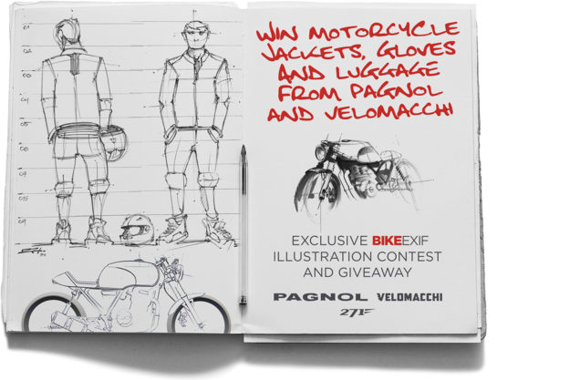 Win motorcycle jackets and backpacks for Pagnol and Velomacchi