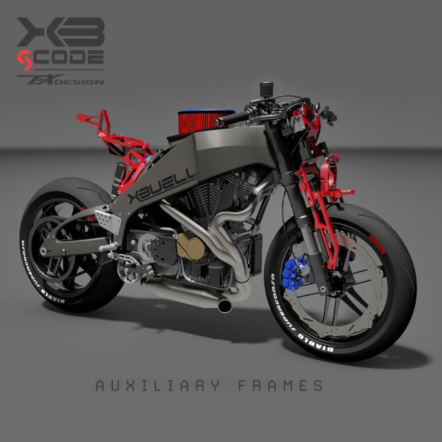 Using CAD to customize a motorcycle: Buell XB12 by Paolo Tesio
