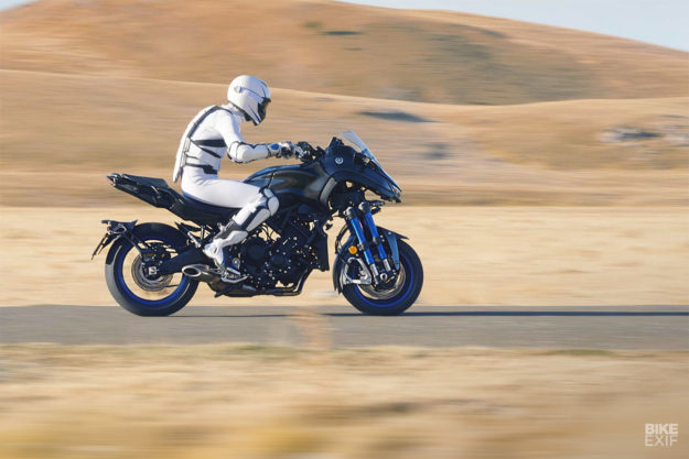 The 2018 Yamaha Niken 'Leaning Multi-Wheeler' motorcycle