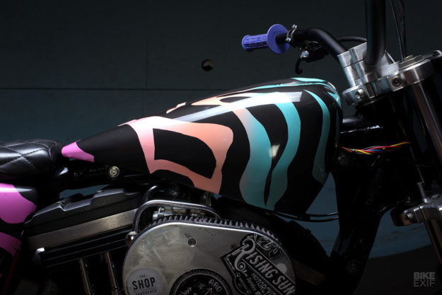 Lazer Zebra: Turning Granddad’s old Harley into a Flat Tracker