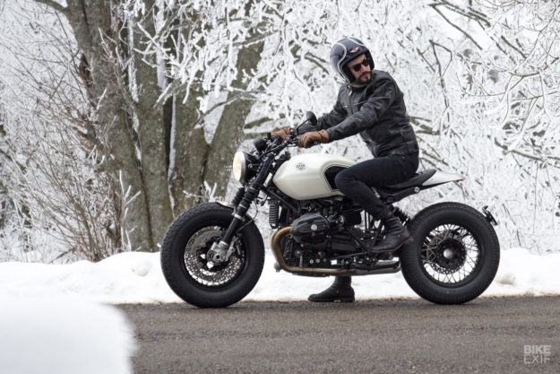 A bobber-tinged kit for the BMW R nineT by BAAK Motocyclettes