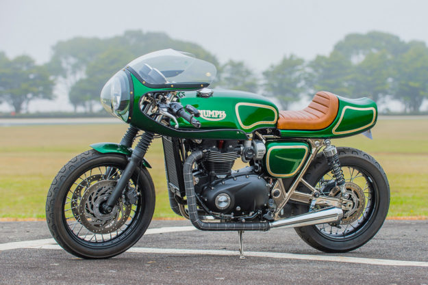 A Triumph T120 homage to Rickman by Return Of The Cafe Racers