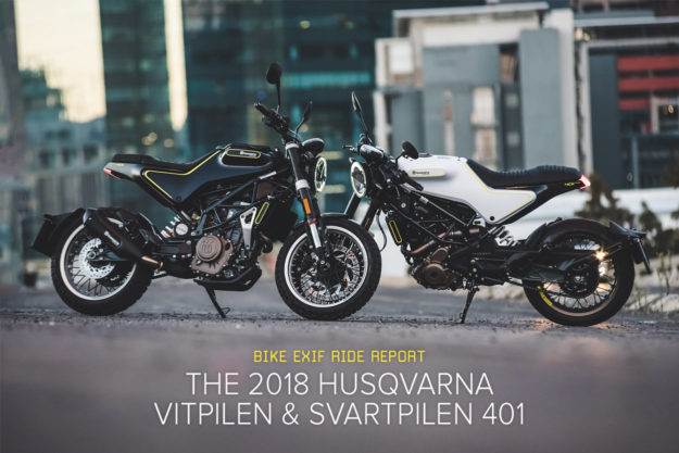 Review: The 2018 Husqvarna Vitpilen and Svartpilen 401