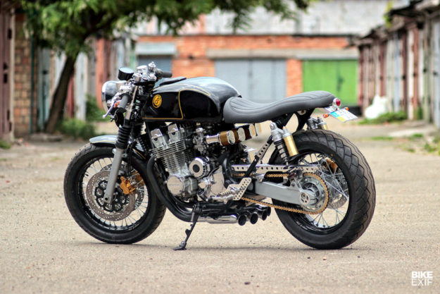 A Honda cafe racer with the best of two engines blended into one