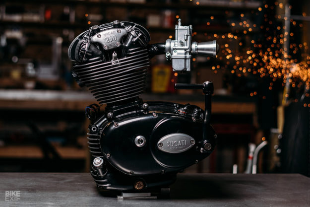 New from Analog Motorcycles: a Ducati 250 single engine in a Moto3 chassis