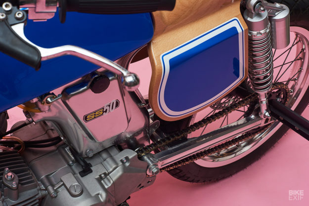 Custom Honda SS50 moped by George Woodman