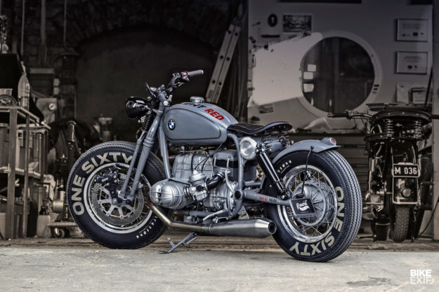 A BMW-powered custom bobber motorcycle by Renard Speed Shop