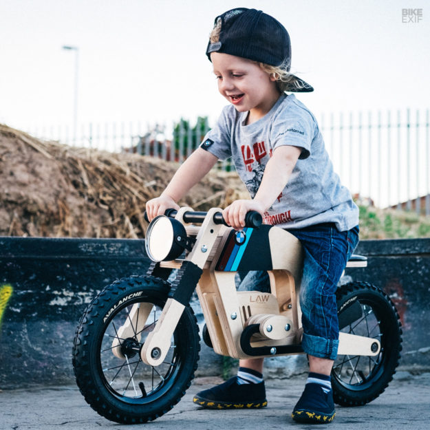 Lawless balance bike and toddler