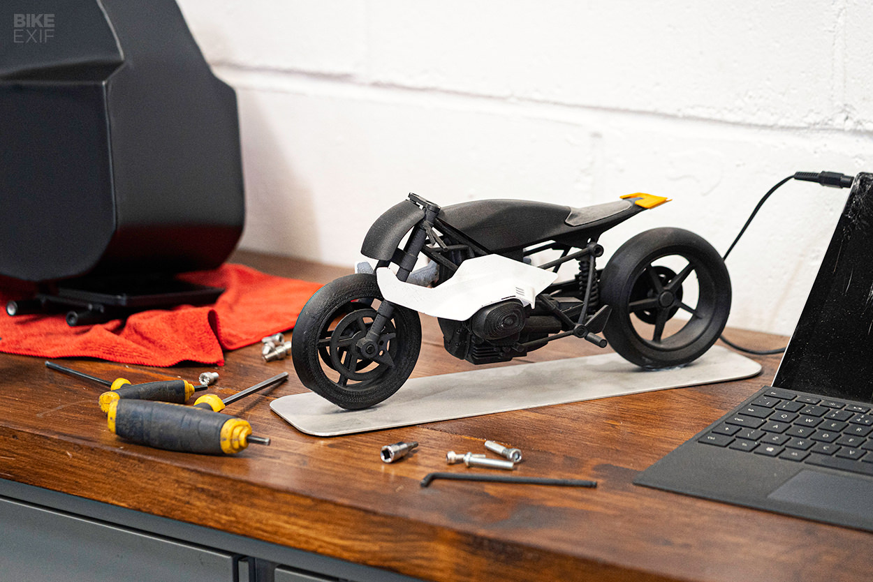 Design model for the BMW R nineT concept motorcycle by Auto Fabrica