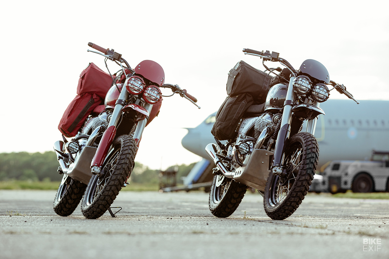 Malle hardens up a pair of Enfield Interceptor 650s