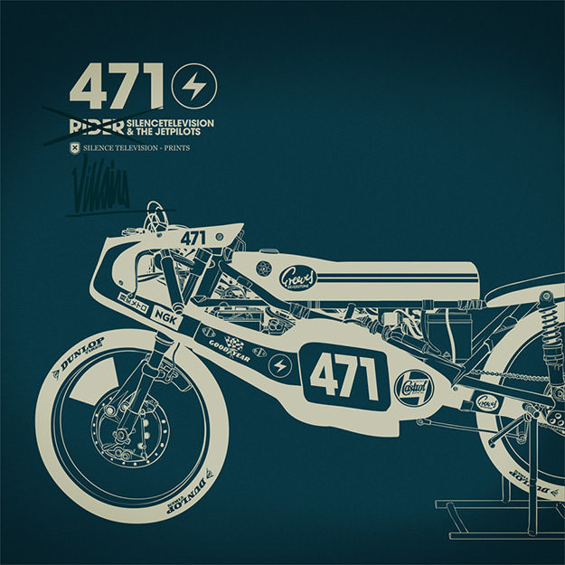 Motorcycle art by Gianmarco Magnani of Silence Television