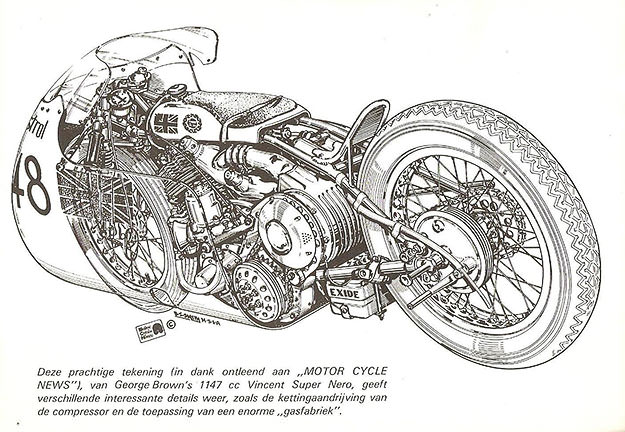 Vincent motorcycle: George Brown's Super Nero 