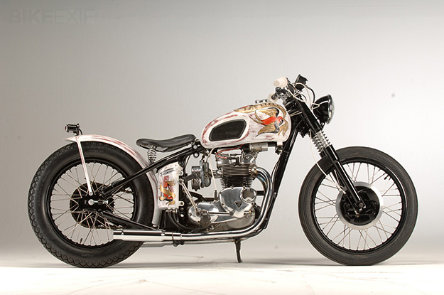 1971 Triumph Tiger T100 bobber by Grease Monkey