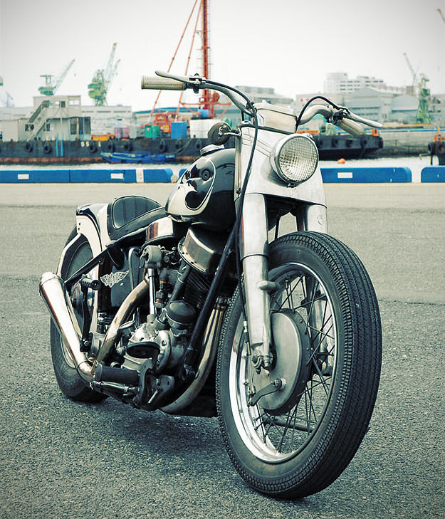 1957 Harley panhead custom by Ace Motorcycles of Japan