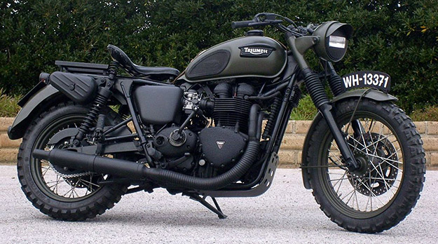 Triumph Bonneville custom motorcycle by Drags & Racing