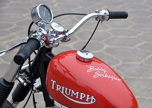 Triumph Thunderbird drag bike by Bobby Sirkegian