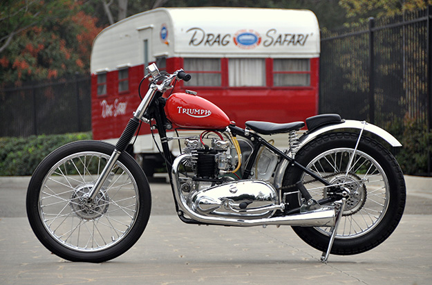 Triumph Thunderbird drag bike by Bobby Sirkegian