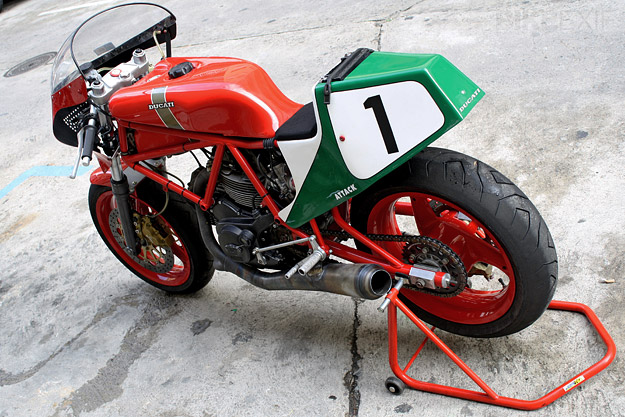 Ducati racing motorcycle