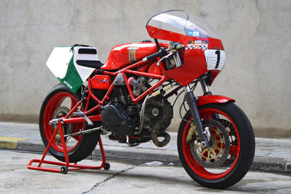 Ducati racing motorcycle