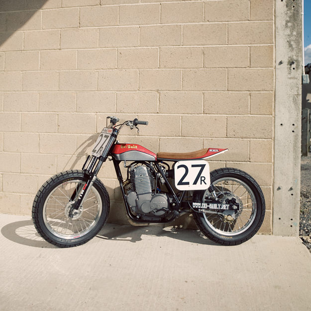 Flat track motorcycle