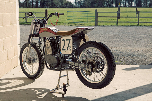 Flat track motorcycle