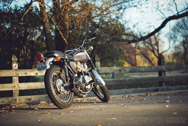 Honda CB450 custom motorcycle