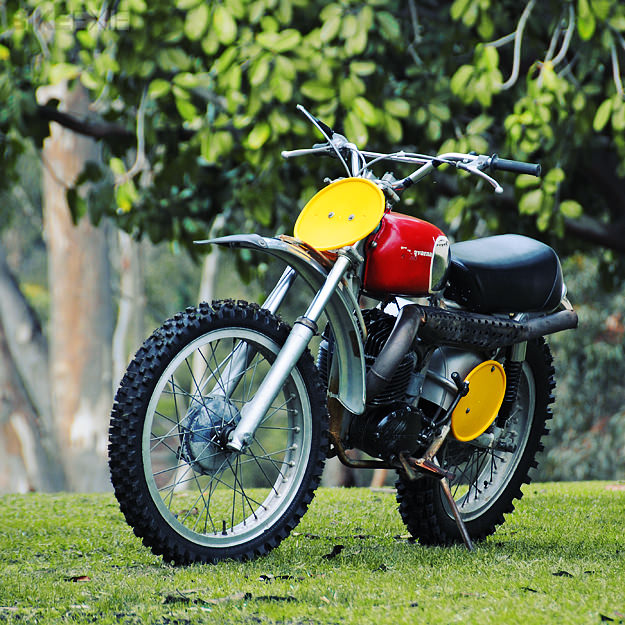 The 1970 Husqvarna 400 Cross has become famous as the 'Steve McQueen motorcycle'.