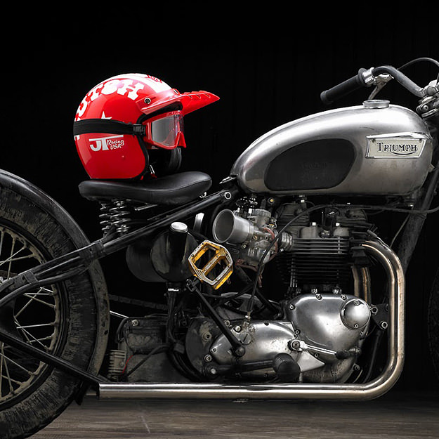 Triumph bobber motorcycle