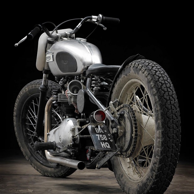 Triumph bobber motorcycle