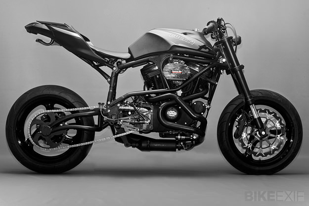 Custom Buell motorcycle by Santiago Chopper