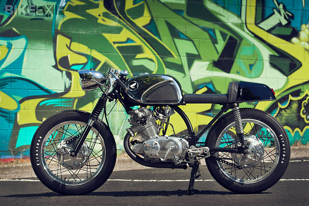 Honda CB77 Super Hawk cafe racer by Mid Life Cycles 