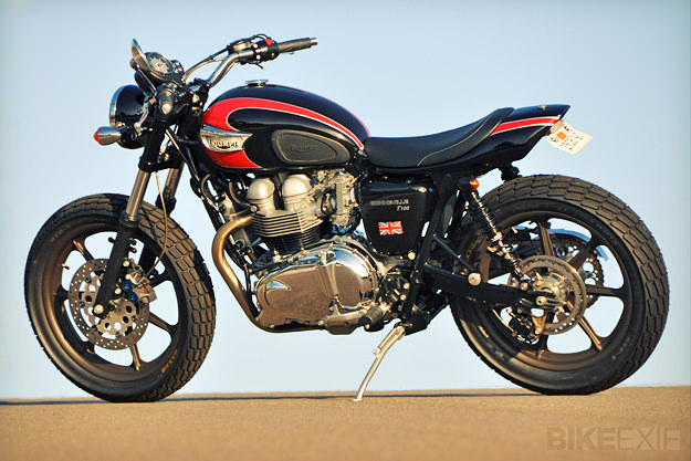 Custom Triumph motorcycle