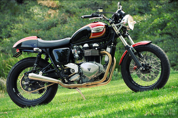 Custom Triumph motorcycle