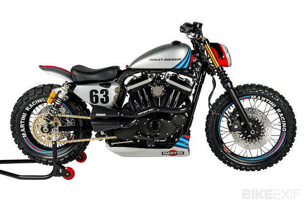 Speed And Custom's Martini-themed Harley XL883R
