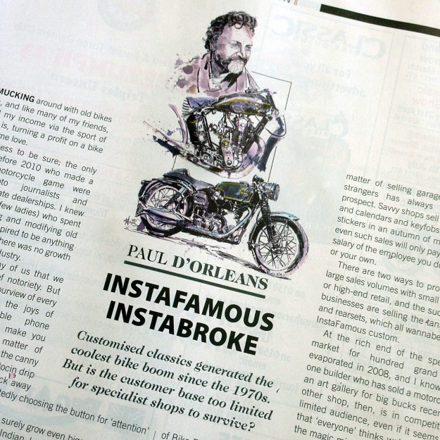 Instafamous, Instabroke: how custom motorcycle builders make money (or not).